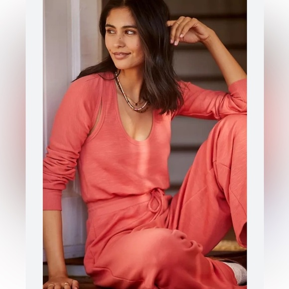 Anthropologie Daily Practice Reflection Cozy Soft Jumpsuit size Large - Picture 1 of 11
